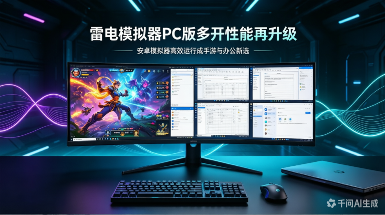 雷电模拟器PC版多开性能再升级 安卓模拟器高效运行成手游与办公新选